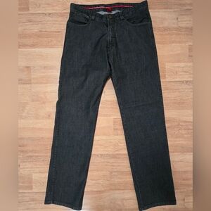 Ermenegildo Zegna Jeans Mens 36 Luxury Denim Leather Trim Tailored Italy